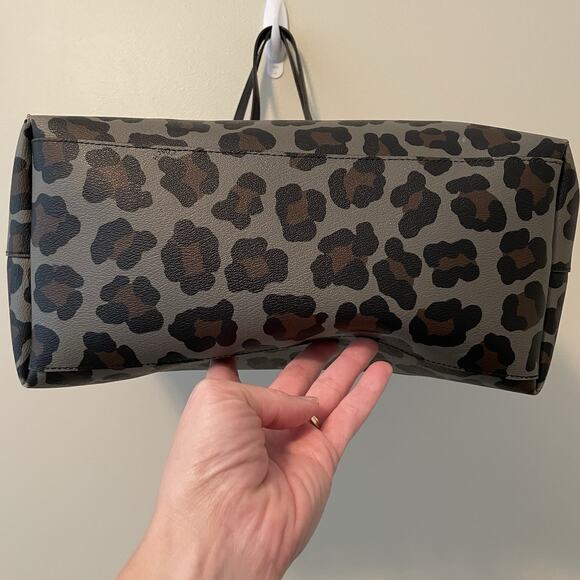 Coach Black and Brown Leopard Print Tote - Picture 6 of 16